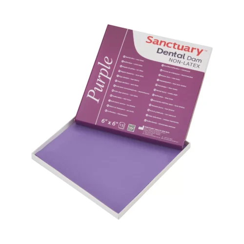 Sanctuary Powder-free Non-latex Purple Dental Dam (PACK OF 15) - Image 2