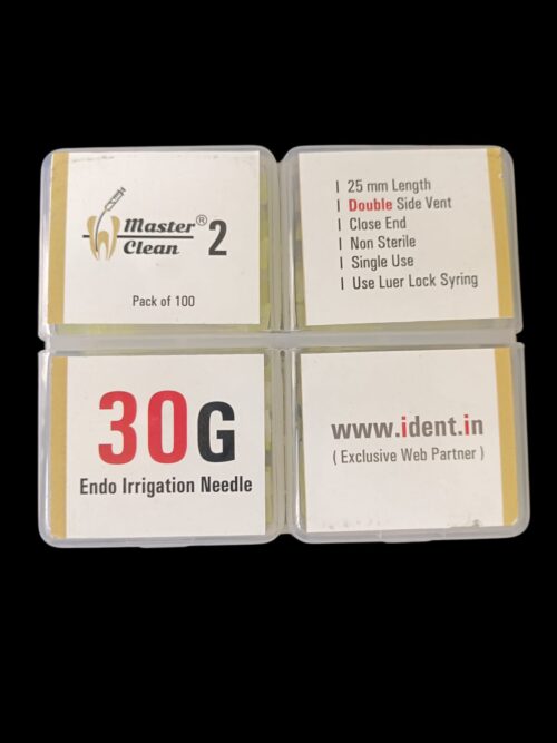 Master clean® 2 (pack of 100) 30G Double side vented Non sterile needle