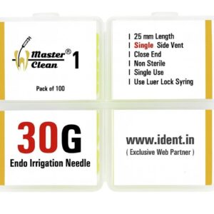 Master clean® 1 (pack of 100) 30G Single side vented Non sterile needle