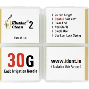 Master clean® 2 (pack of 100) 30G Double side vented Non sterile needle